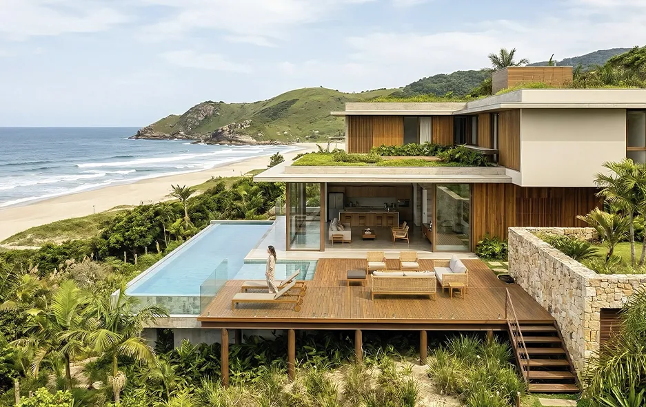 Projeto Arquitetônico Casa de Praia Studio7 Interiores e Arquitetura Sobre